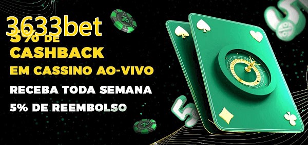 Promoções do cassino ao Vivo 3633bet